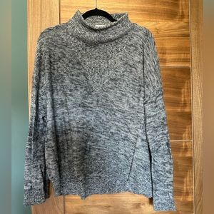 Philip Lim gray mohair/poly blend turtleneck